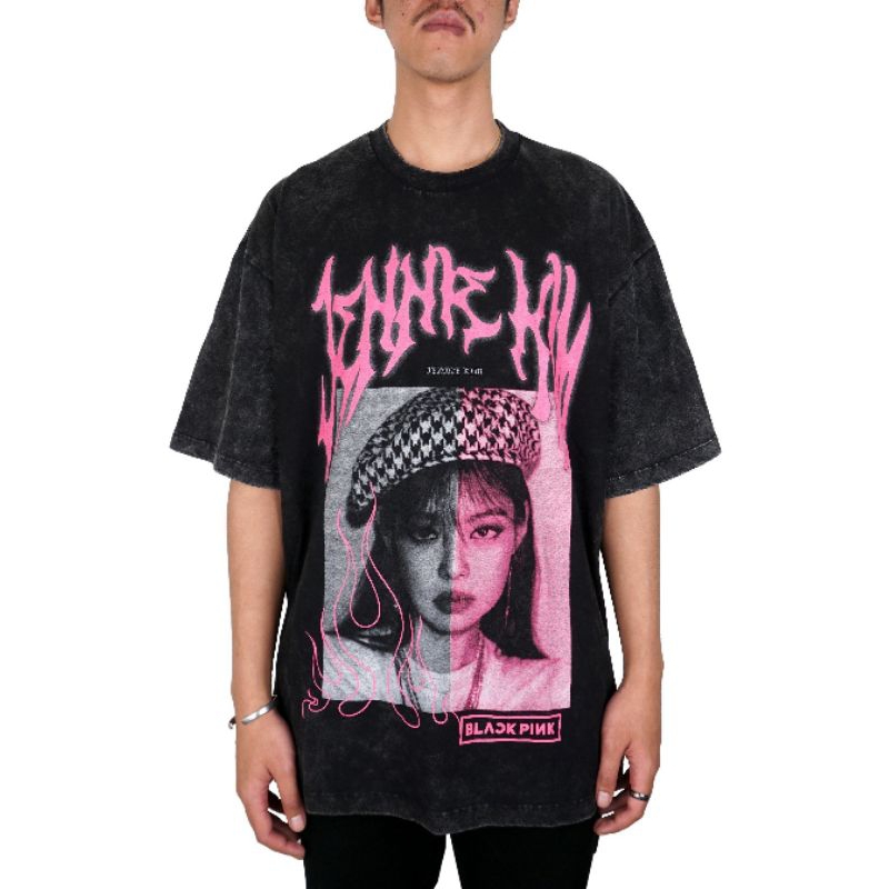 Kaos Oversize Jennie Blackpink Toxic1805 Washed