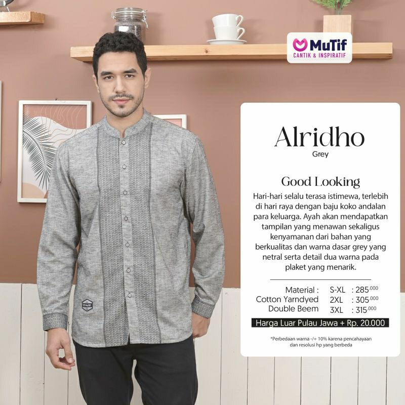 Mutif Sarimbit Alanis Grey Mist Mutif Man Alridho Little Alanis Little Alridho Baju Muslim Gamis Sarimbit Keluarga Family Series Terbaru Ori Lebaran 2023