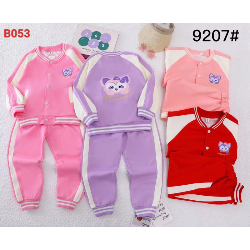 Setelan Jogging anak perempuan Import 4-7 th A085