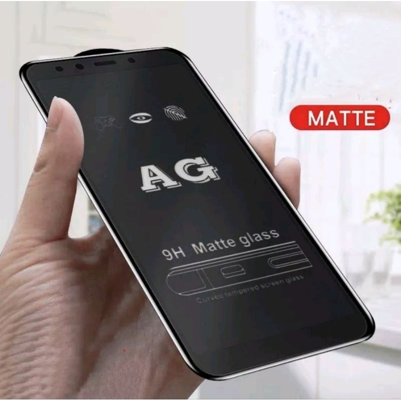 Matte Glass 9H Anti Glare Samsung J3 / J5 / J4+ / J6+ / J7+ / J4 core / J2 prime / J4 prime / J5 prime / J6 prime /J3 2016 / J3 2017 / J5 2017   Tempered Glass Full Layar/Anti Minyak