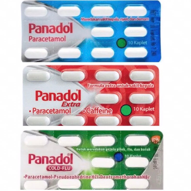 Panadol Merah, Hijau, Biru Per Lembar