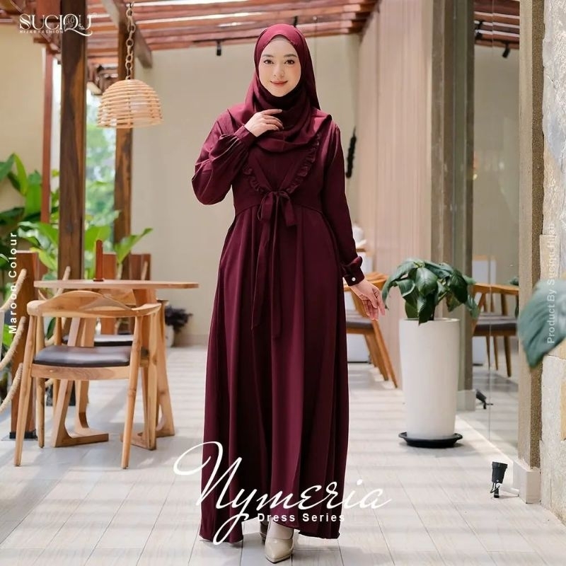 MIRA DRESS SERIES CERUTY BABYDOLL PLUS HIJAB/GAMIS WANITA MUSLIMAH BUSUI/DRESS OUTER KEKINIAN/CELA DRESS SHAMARA DRESS LAYLA DRESS/FAR MOSLEMSTORE