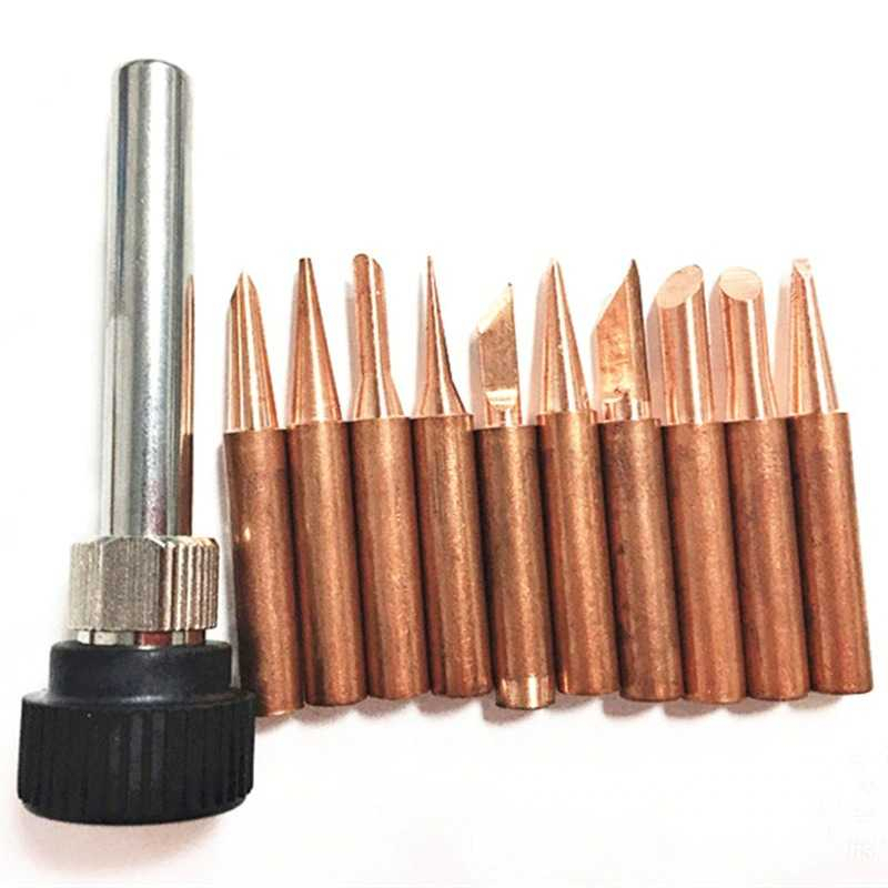 Kepala Mata Solder Iron Nonmagnetic 15 PCS for Hakko 936 Tips 900M-T