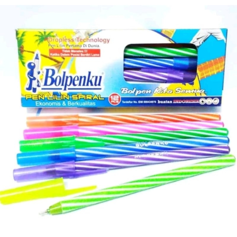

1 PAK/12 PCS PULPEN BOLPEN BULPEN ULIR LILIN BOLPENKU PROMO MURAH NYAstore
