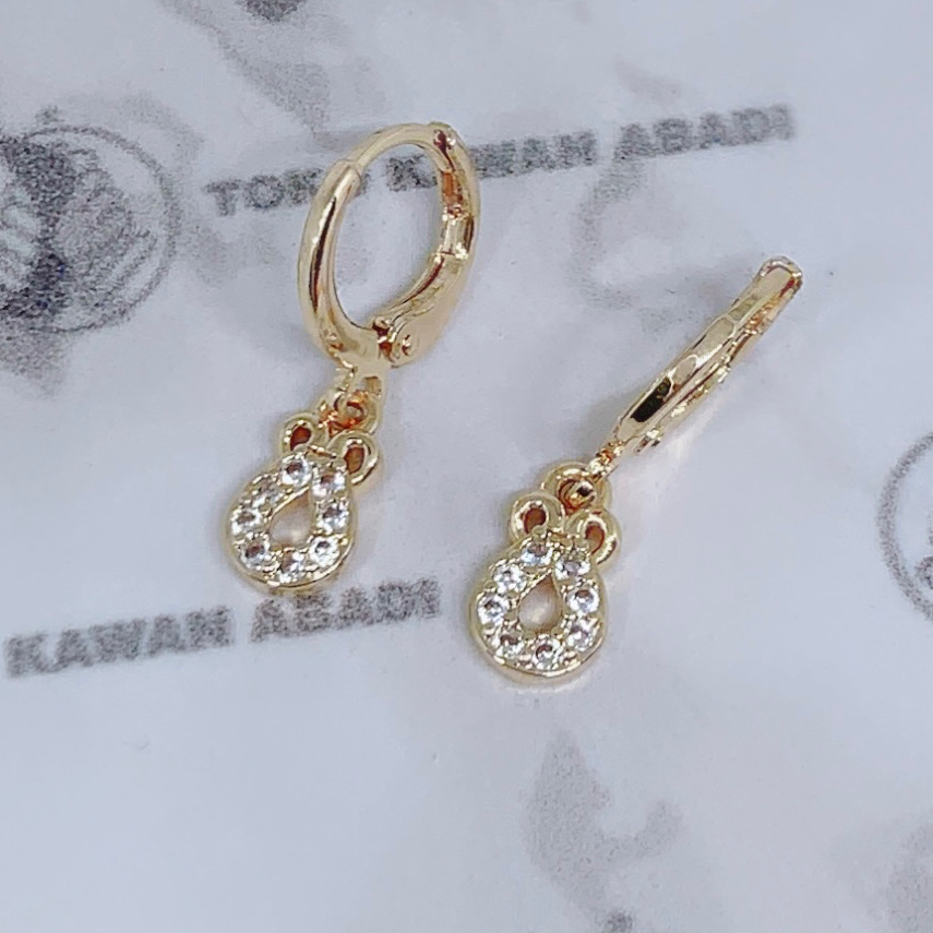 Anting Xuping Gold Perhiasan Fashion Wanita Model Rumbei Motif *19