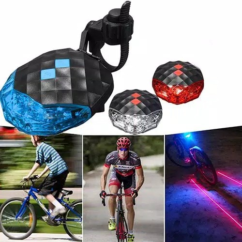 Lampu Belakang Sepeda Model Laser
