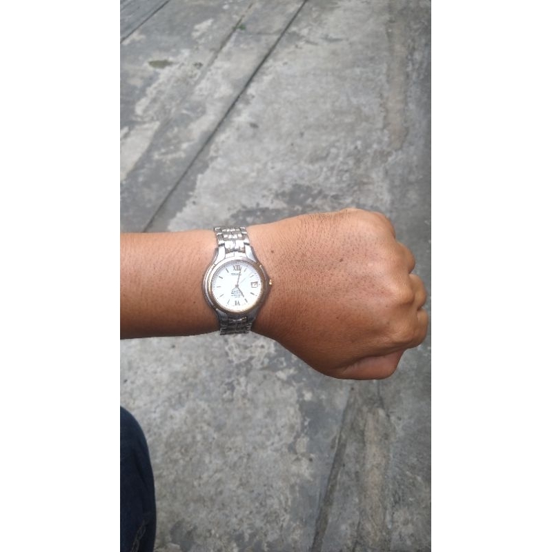 jam tangan seiko kinetic autorelay original second bekas minusan