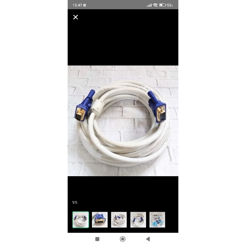 KABEL VGA 15M HIGH QUALITY (GOLD PLATED)