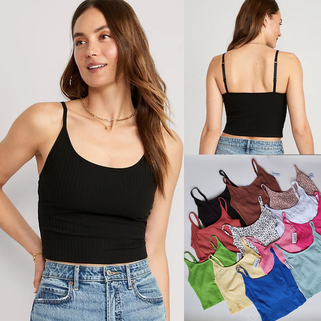 Tank Top Bra Polos Model V-Neck With Cup Busa Tanpa Kawat Gaya Wanita Korea / Camisole Tanktop Fashion Chest Pad Import  Tanktop 04# , Singlet Wanita , Pakaian Dalam Wanita, Singlet Premium