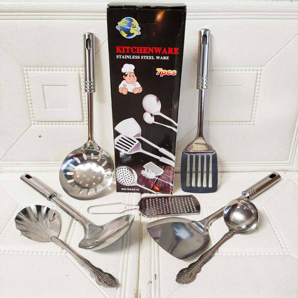 SPATULA SET STAINLESS 7 PCS /SPATULA STAINLESS STEEL 7 IN 1 VD