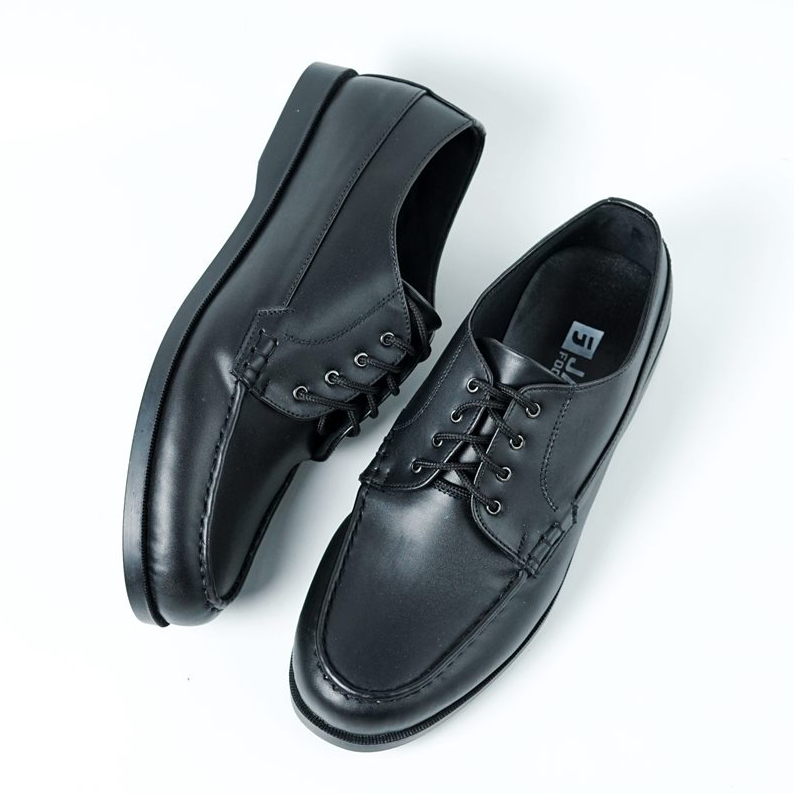 DIXON BLACK |ManNeedMe x JACK| Sepatu Pantofel Pria | Sepatu Derby Formal ORI