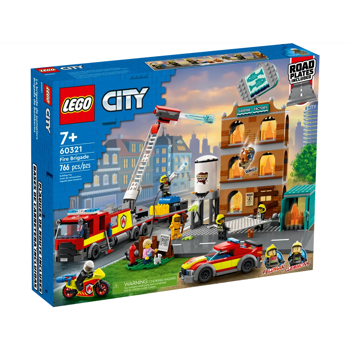 Lego City 60321 Fire Brigad Bricks Balok Mainan Pemadam Kebakaran Mainan Edukatif Lego Original