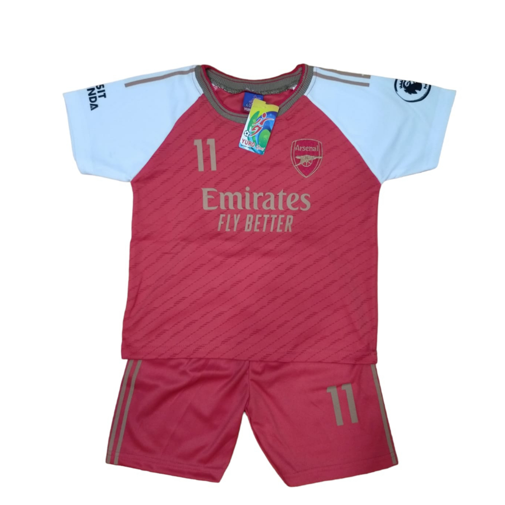 Jersey Arsenal Merah Anak Terbaru 2023/2024 / Jersey Kids Murah / New Jersey Bola / Setelan Bola Ana
