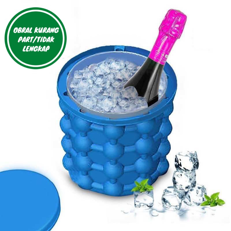 [OBRAL RIJEK] Tempat Es Batu Ice Cube Bucket 3D Silicone Mold - C01