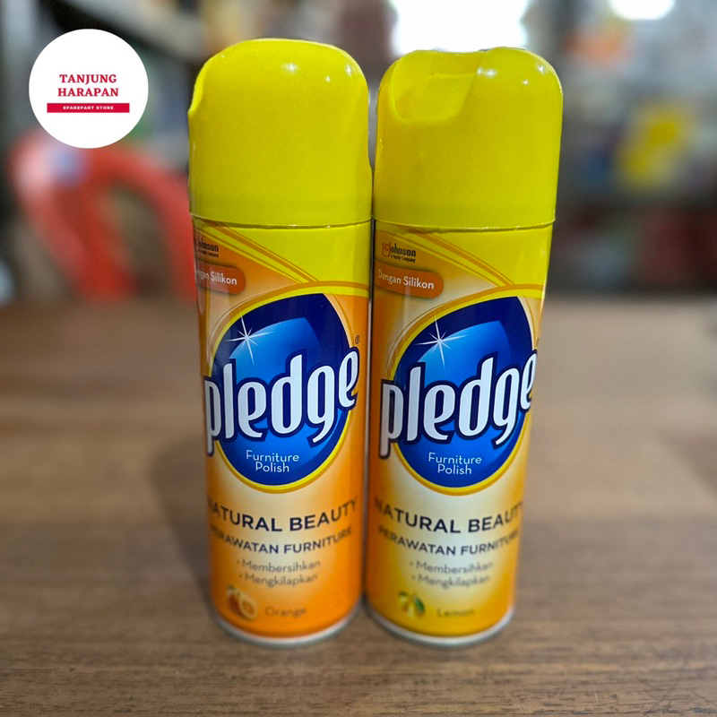 Pledge aerosol 160 gr lemon/orange pengkilap furniture dan motor