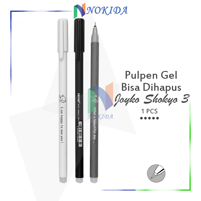 

Nokida Pulpen Jel joyko GP-321 [1 Pcs] / Erasable Gel Pen Pulpen Bisa Dihapus Joyko GP-321 Shokyo 3 Gel 0.5 mm