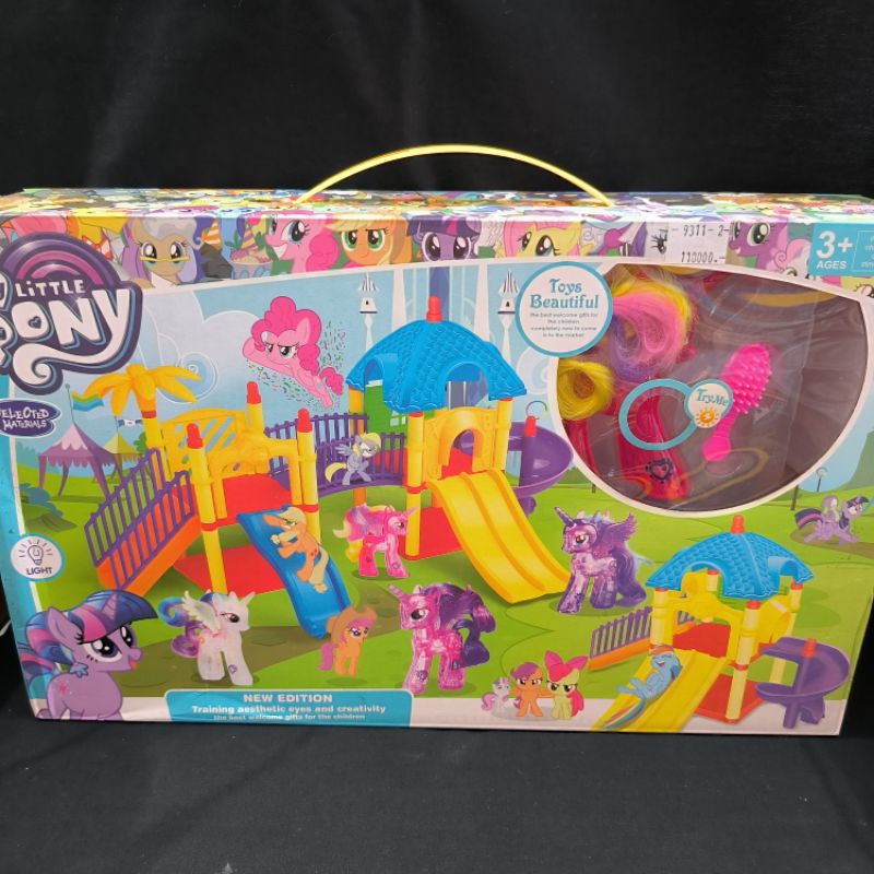 mainan anak little pony set