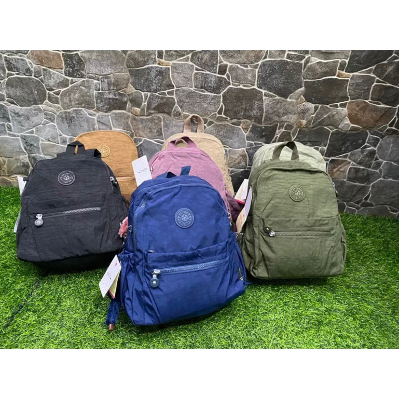 TAS RANSEL WANITA KECIL / MINI BACKPACK WANITA BAHAN PARASUT PREMIUM IMPORT 4 RUANG  - KP 7195