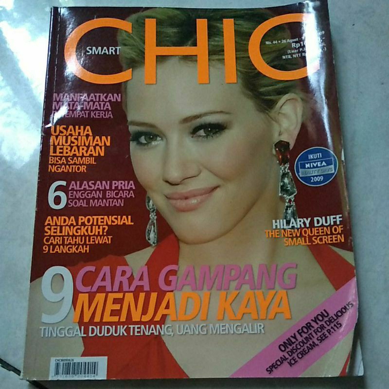 majalah CHIC no.42,43,44 tahun 2009 Sandra Dewi,Megan Fox,Hillary duff