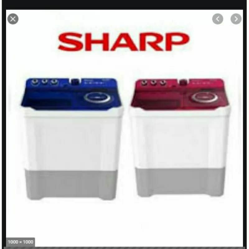 MESIN CUCI SHARP ES-T1290WA/ MESIN CUCI 2TABUNG SHARP ES-T1290WA DOLPHINWAVE -12KILO (KHUSUS BOGOR)