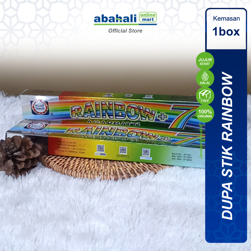 Dupa Stick Rainbow Bau Harum 7 Macam Aroma Bukhur Arab Bukhur Stik Hio
