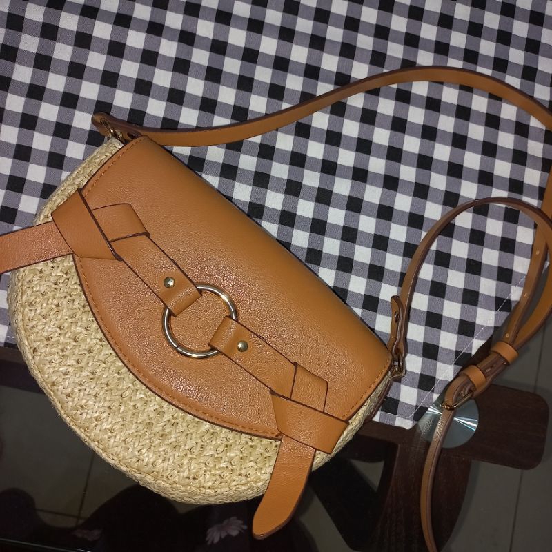 (SOLD Manual by WA) Tas hnm H&M rajut original Preloved