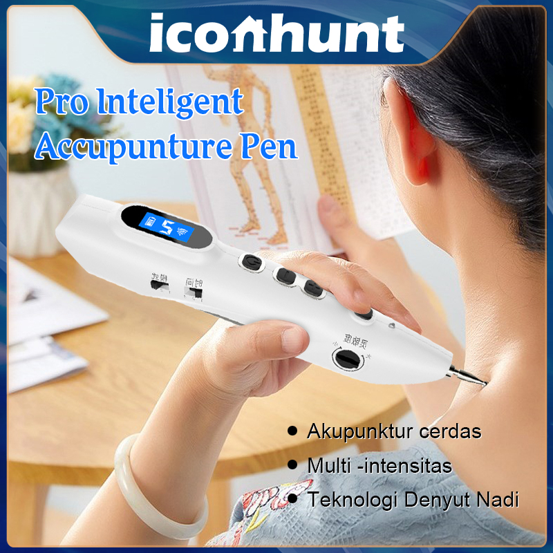 Smart Pena Terapi Pen Akupuntur Profesional Pro Inteligent Accupunture Pen Pena akupuntur elektronik[100%ori]