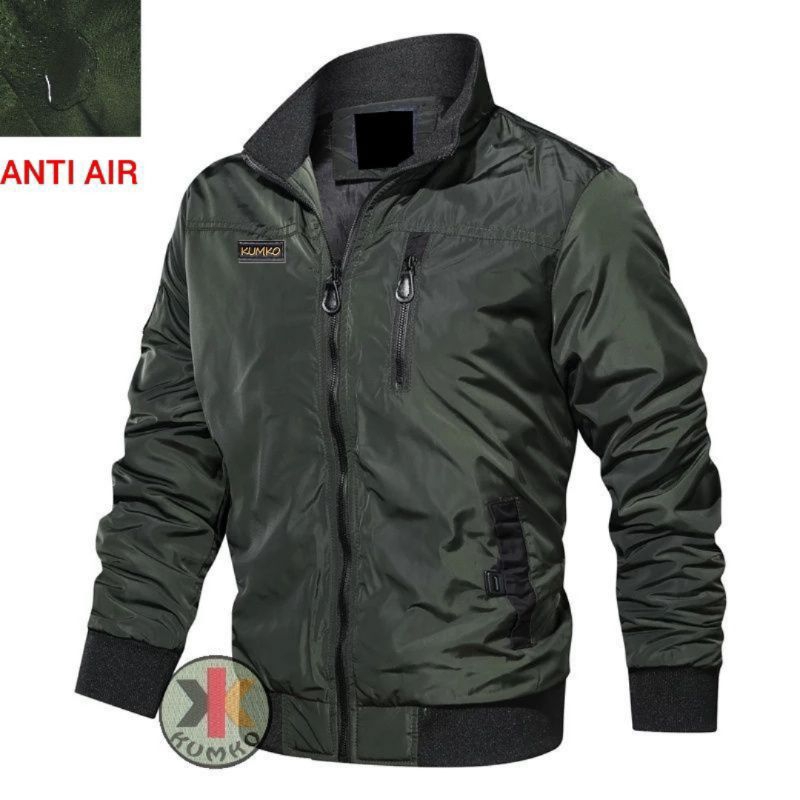 JAKET PRIA PARASUT ANTI AIR ANTI ANGIN SIMPLE OUTDOOR BOMBER HARRINGTON TERBARU KEREN DISTRO