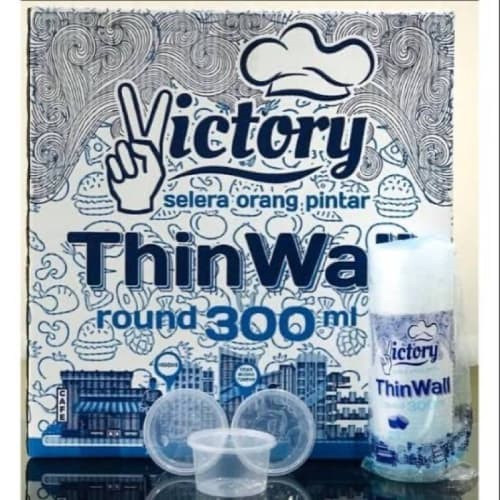 Thinwall victory | 500 ml dan 300 ml | isi 25 pack | Kotak Makan | persegi panjang | Bulat