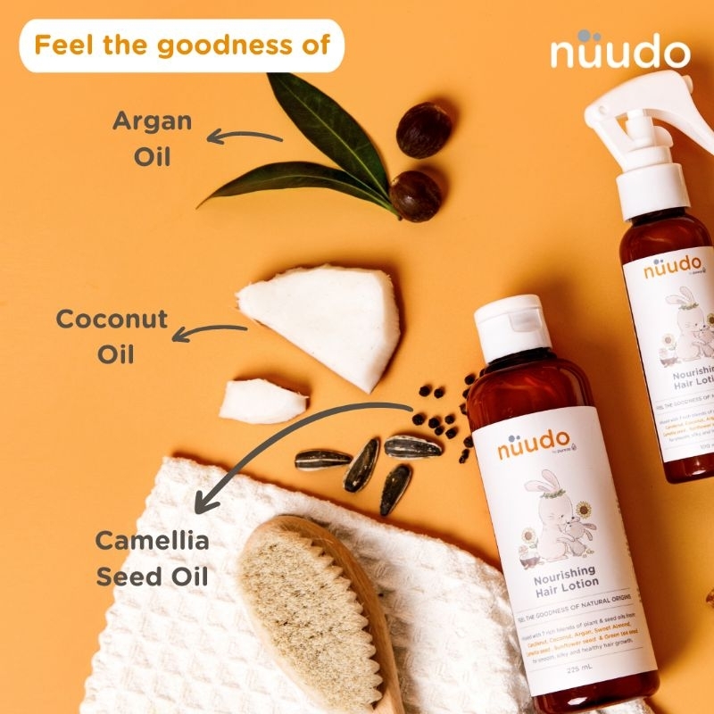 Nuudo Nourishing Hair Lotion Spray 100 ml - Lotion Rambut Bayi &amp; Anak