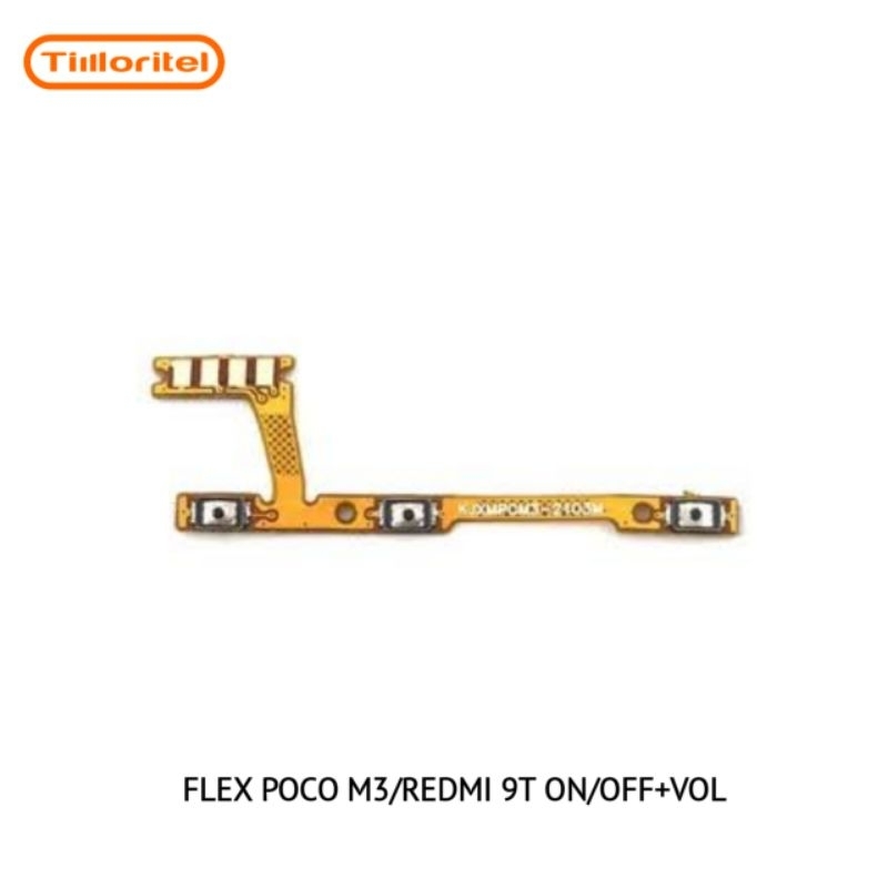 FLEX POCO M3/REDMI 9T ON/OFF+VOL