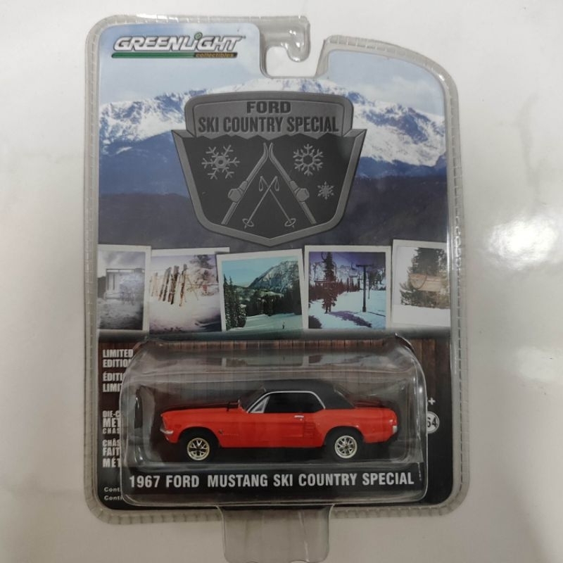 Diecast Greenlight 1967 Ford Mustang Ski Country Special