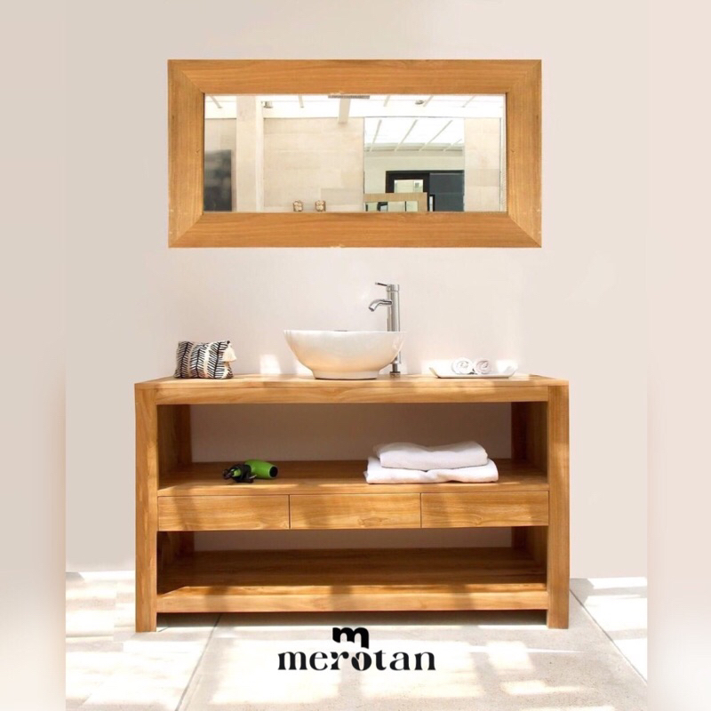 Set Meja Wastafel Kamar Mandi / Set Cermin Kamar Mandi / Meja Cermin Kamar Mandi