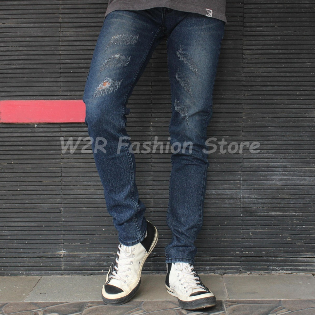 W2R - Celana Slim Fit Pria Celana Panjang Pria Celana Denim Celana Denim Pria Original 100% 921