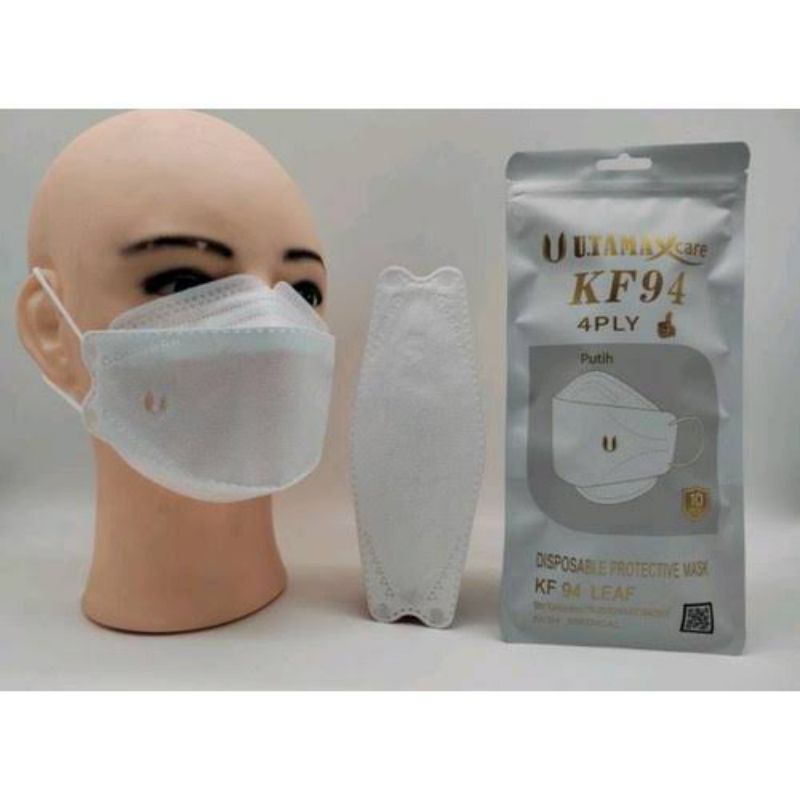 Masker KF 94 Utamax 4 Ply Original Premium Quality Diposable Face Mask Isi 10 Pcs