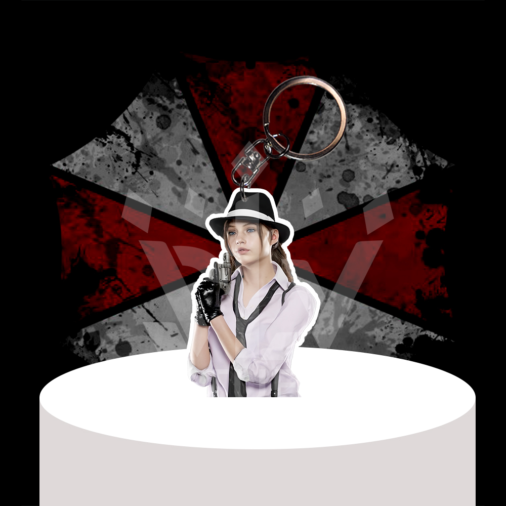Gantungan Kunci / Gantungan HP Resident Evil - Clear Redfield - Ganci Akrilik - Keychain