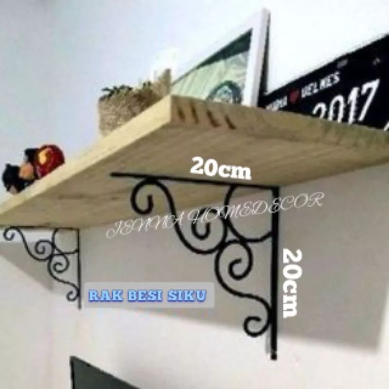 besi penyangga rak dinding/siku besi rak dinding pangkon ambalan kayu rak dinding