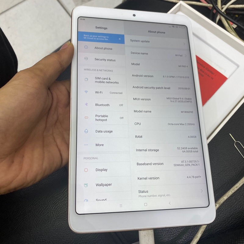 xiaomi mi pad 4/64gb wifi+cellular