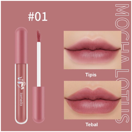 LAMEILA NUDE EDITION LIQUID LIPSTIK SILKY GLASS WATERPROOF &amp; LONG LASTING