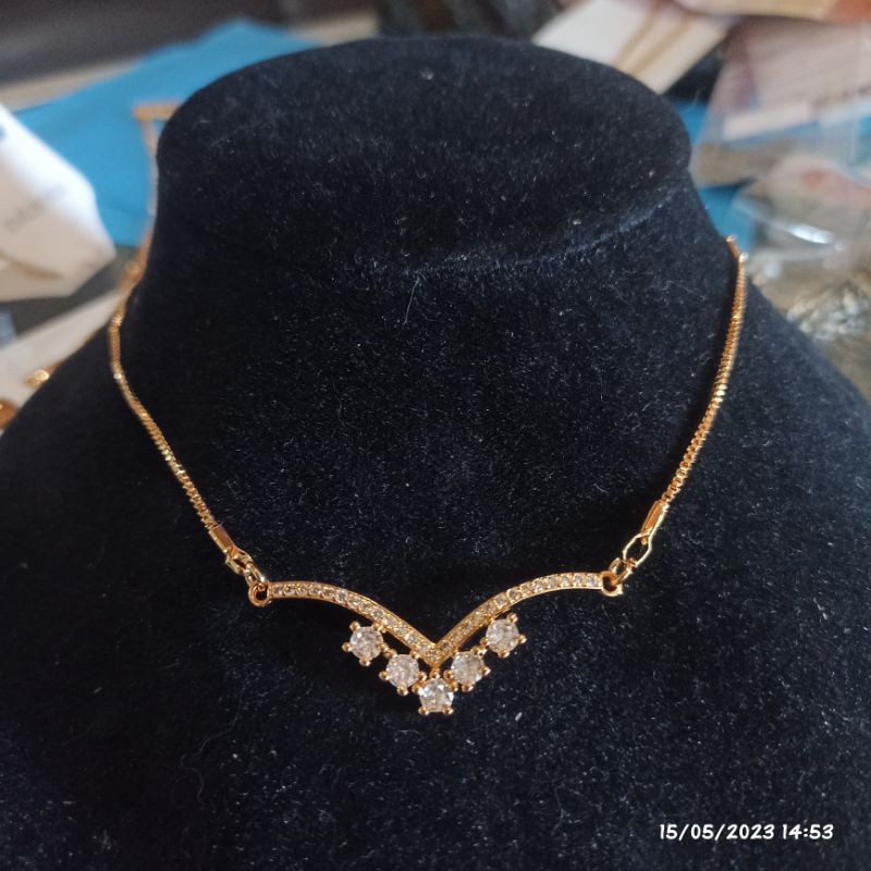 kalung fuji sj jewelry lapis emas 18k