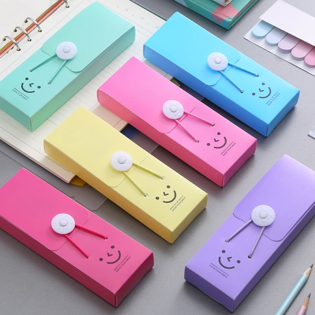 Kotak Pensil / Tempat Pensil Minimalis / Box Pensil Plastik Lucu / Pencil Case Aesthetic Korean / Pencil Case