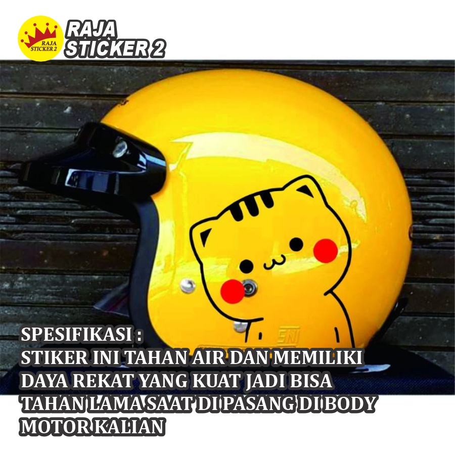 Stiker cutting helm bogo Mochi