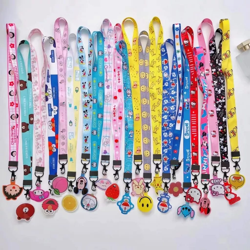 (NEW ) DESIGN TALI / STRAP GANTUNGAN HP MOTIF BRANDED UNIVERSAL