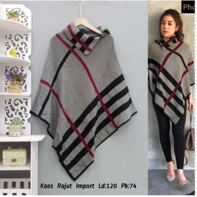 outer blus kaos rajut import fashion wanita modern