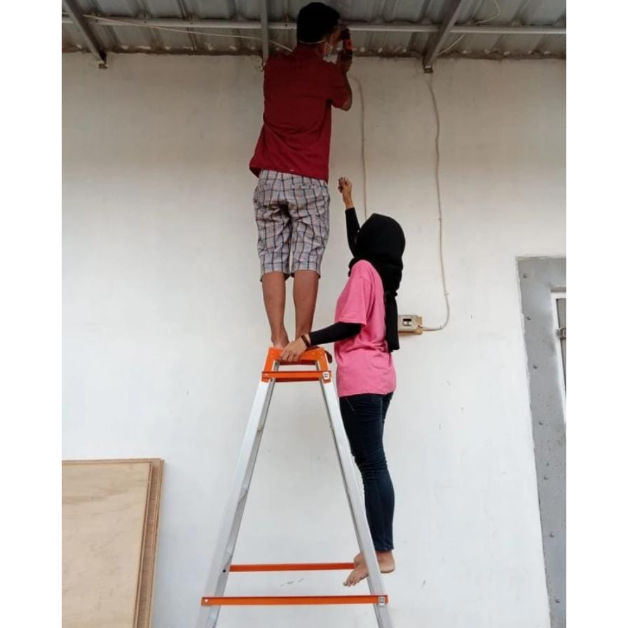 Tangga Lipat Alumunium Aluminium 2 Fungsi Semua ukuran