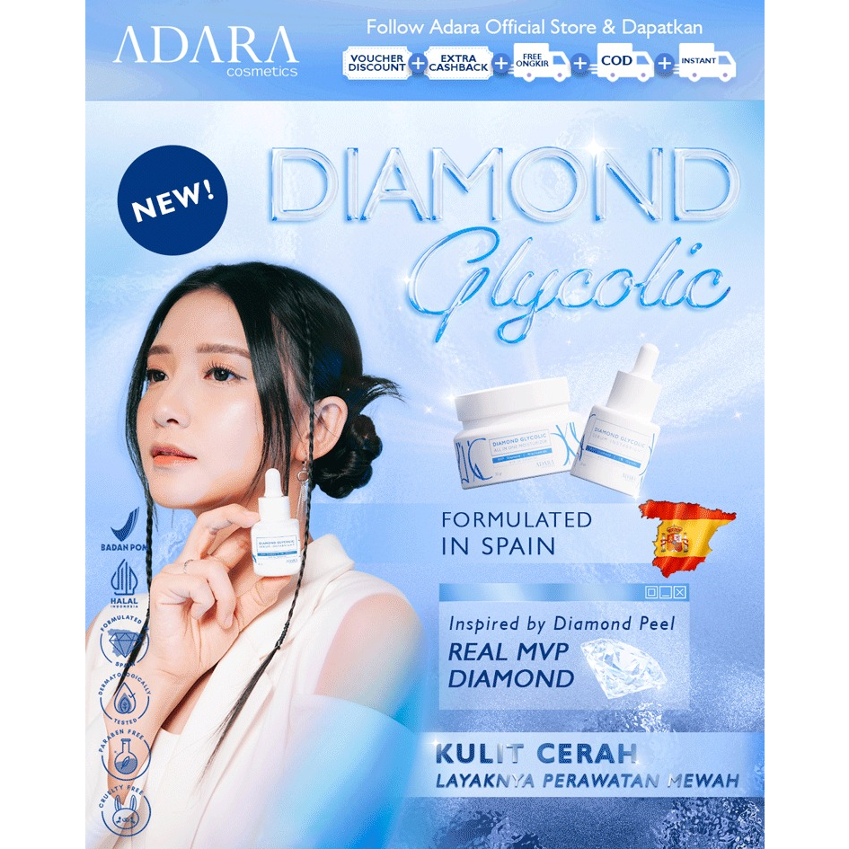 ADARA - Diamond Glycolic All in One Moisturizer 30gr