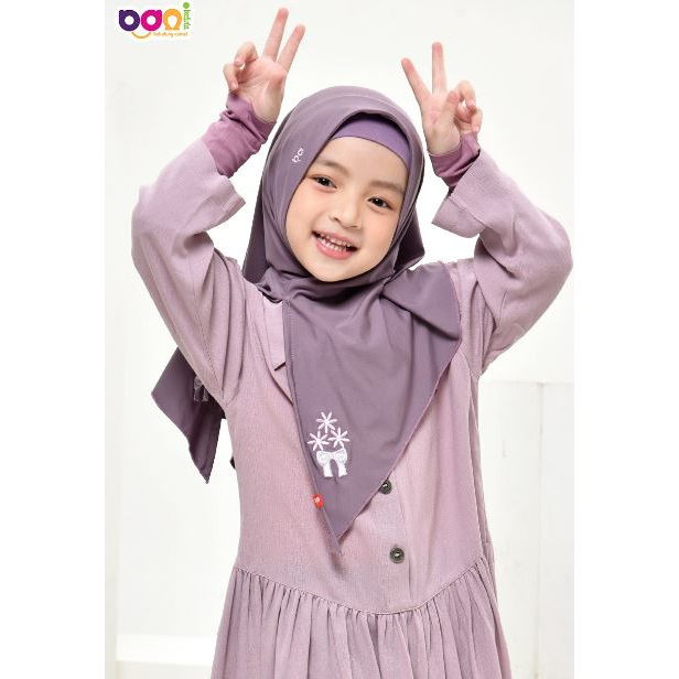ZANAN COMEL MARA - Kerudung Pasmina Instan Anak BANI ZANAN COMEL MARA Bahan Spandex Baloon Jilbab Ha