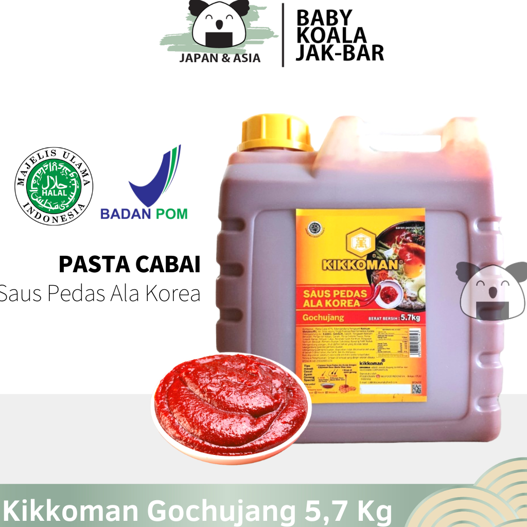 

KIKKOMAN Gochujang Sauce 5,7 Kg Halal..
