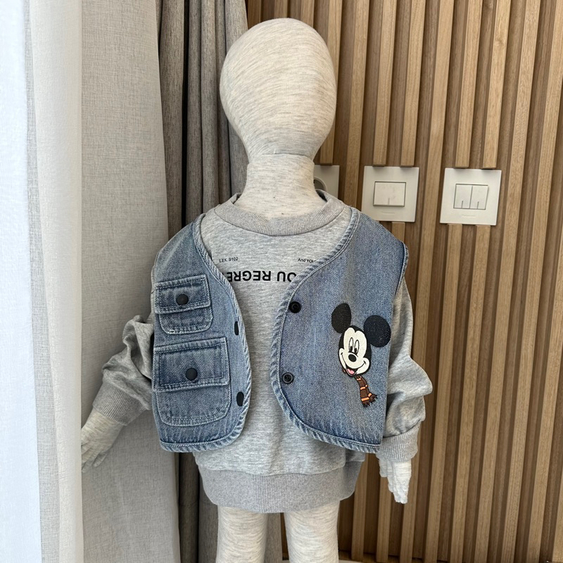 Mickey sweater jeans | sweater crewneck anak