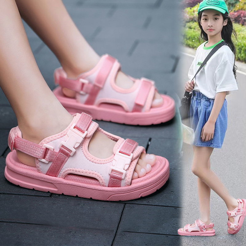 Fashion Trendy Double Velcro Sandal Anak Perempuan 5361 (27-35)